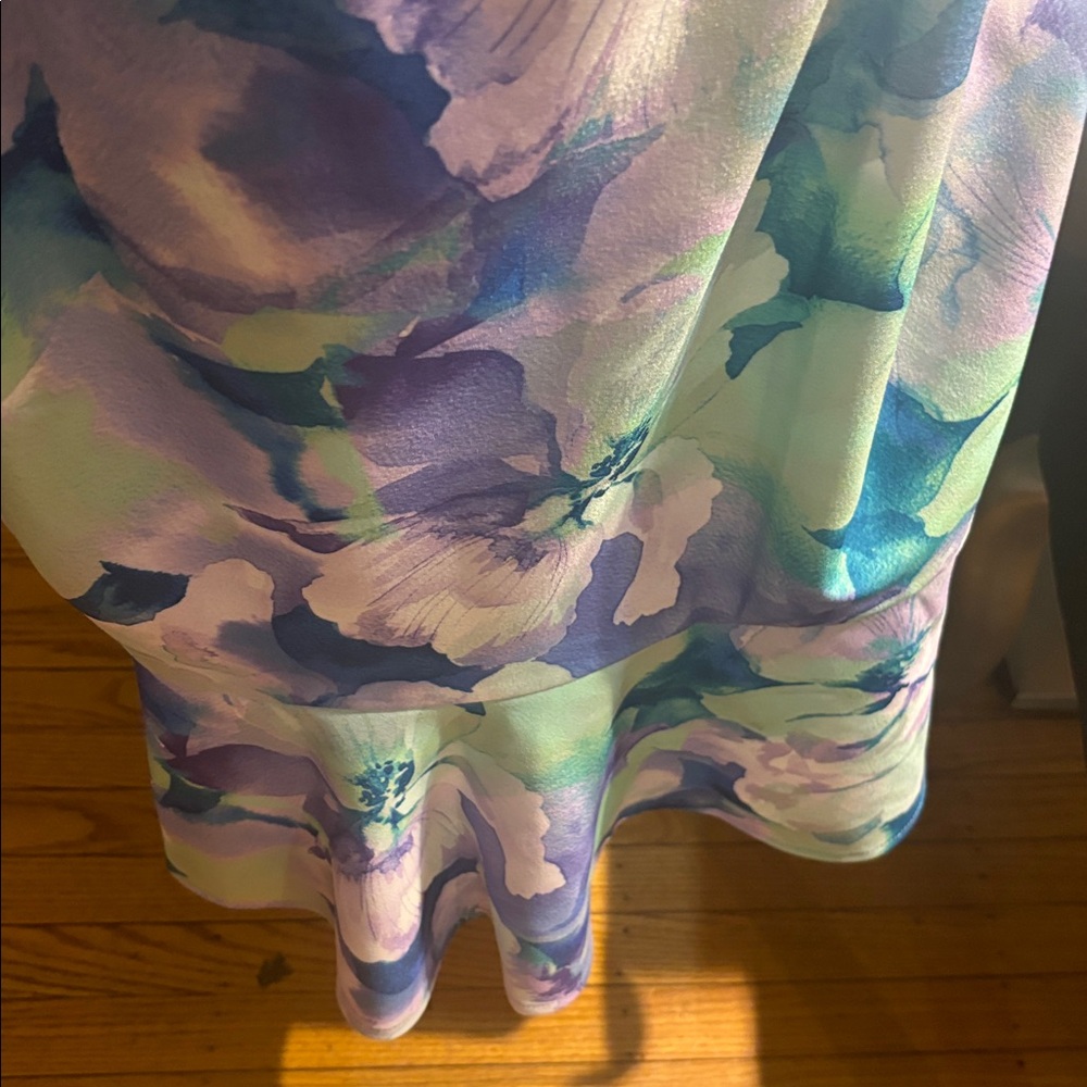 👑👑👑 NWT London Times 🩵🩷Floral Dress - Picture 5 of 8